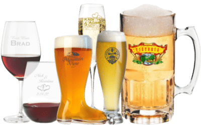 Personalisation of Wine Glasses: Engraving and Printing