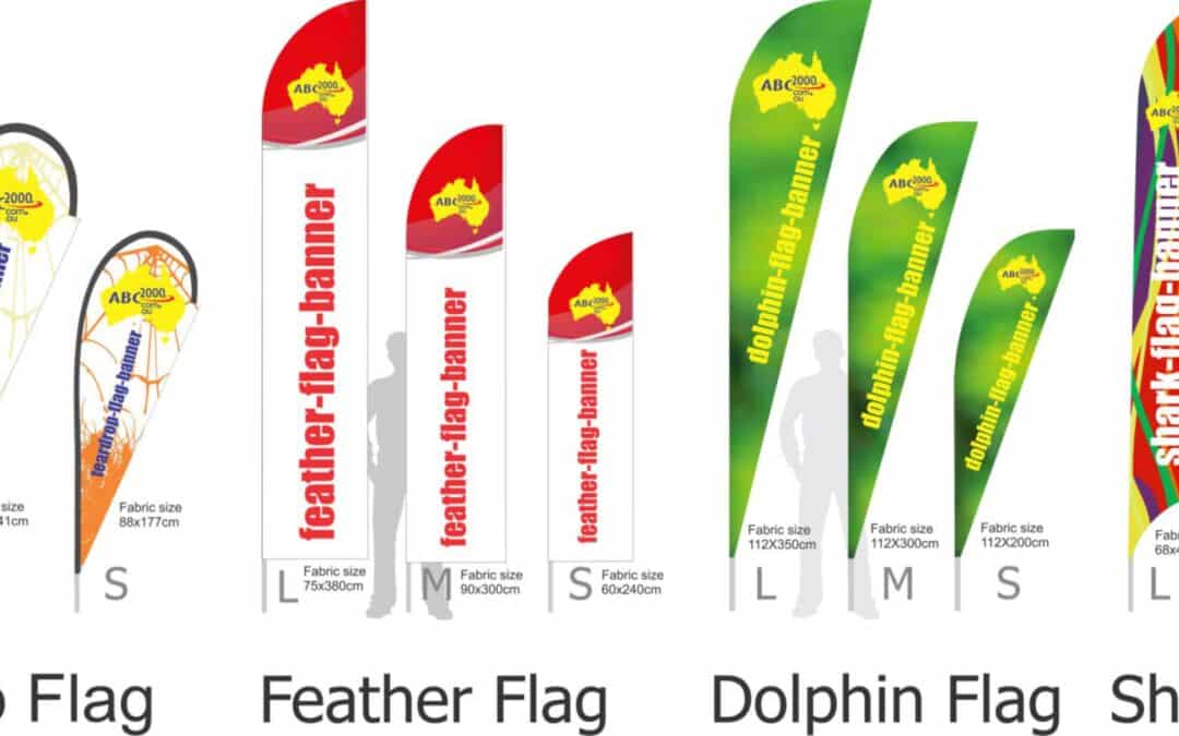 wind banner sizes