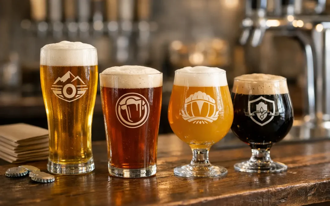 Custom Beer Glasses with Logo for Bulk Orders