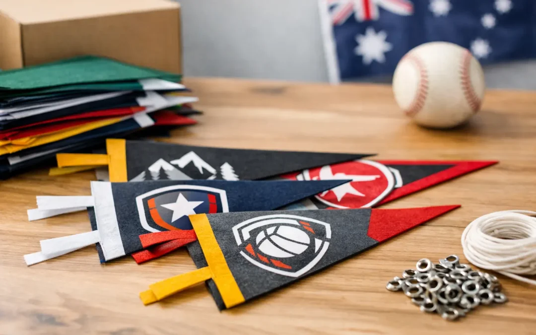 Custom Felt Pennants Australia for Bulk Branding