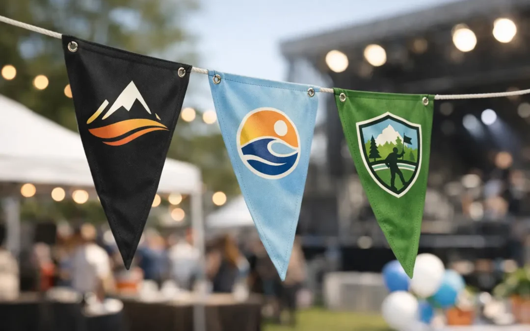 Custom Fabric Pennants for Events and Venues