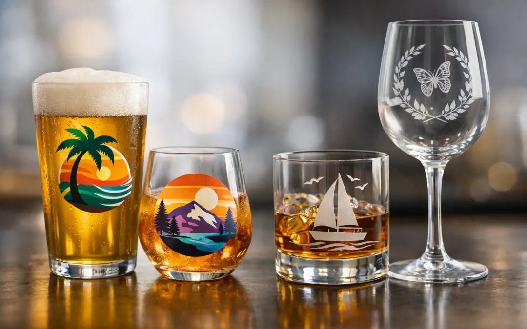 Printed Glassware vs Etched Glassware Compared