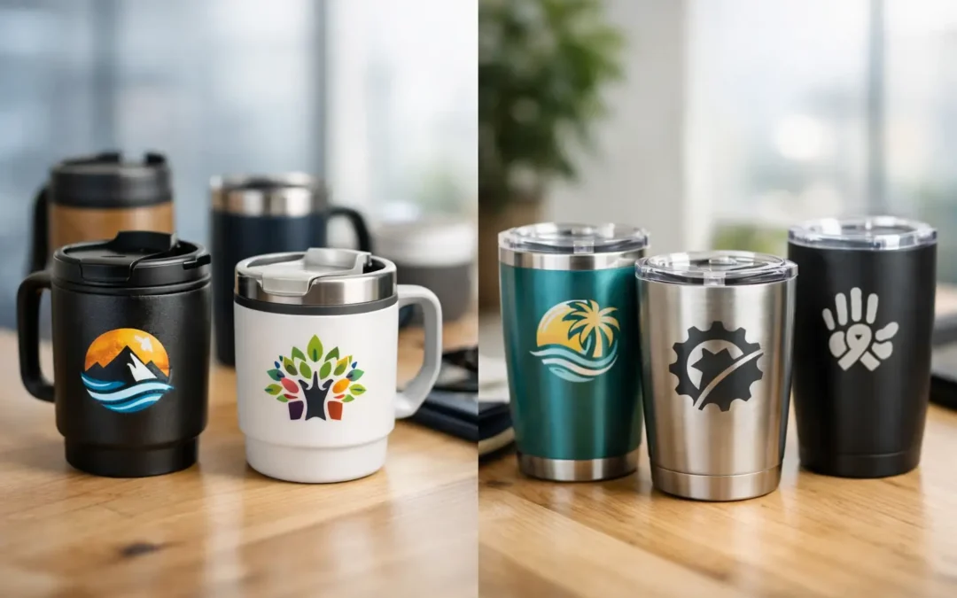 Custom Travel Mugs vs Tumblers for Bulk Branding