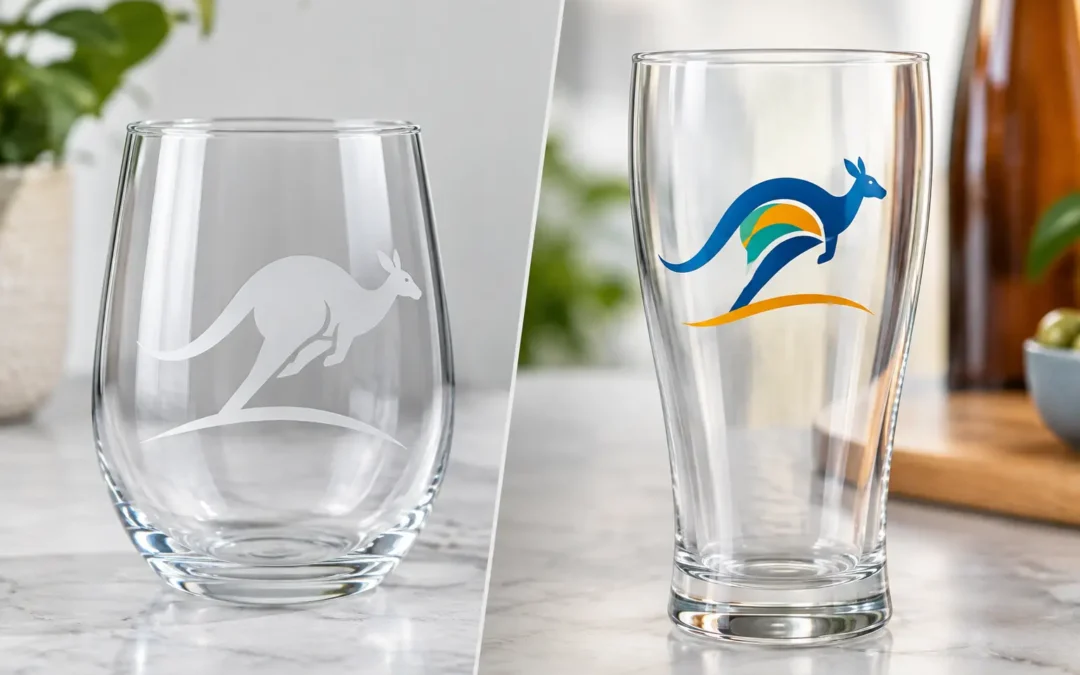 Glass Etching Versus Print for Branded Glassware